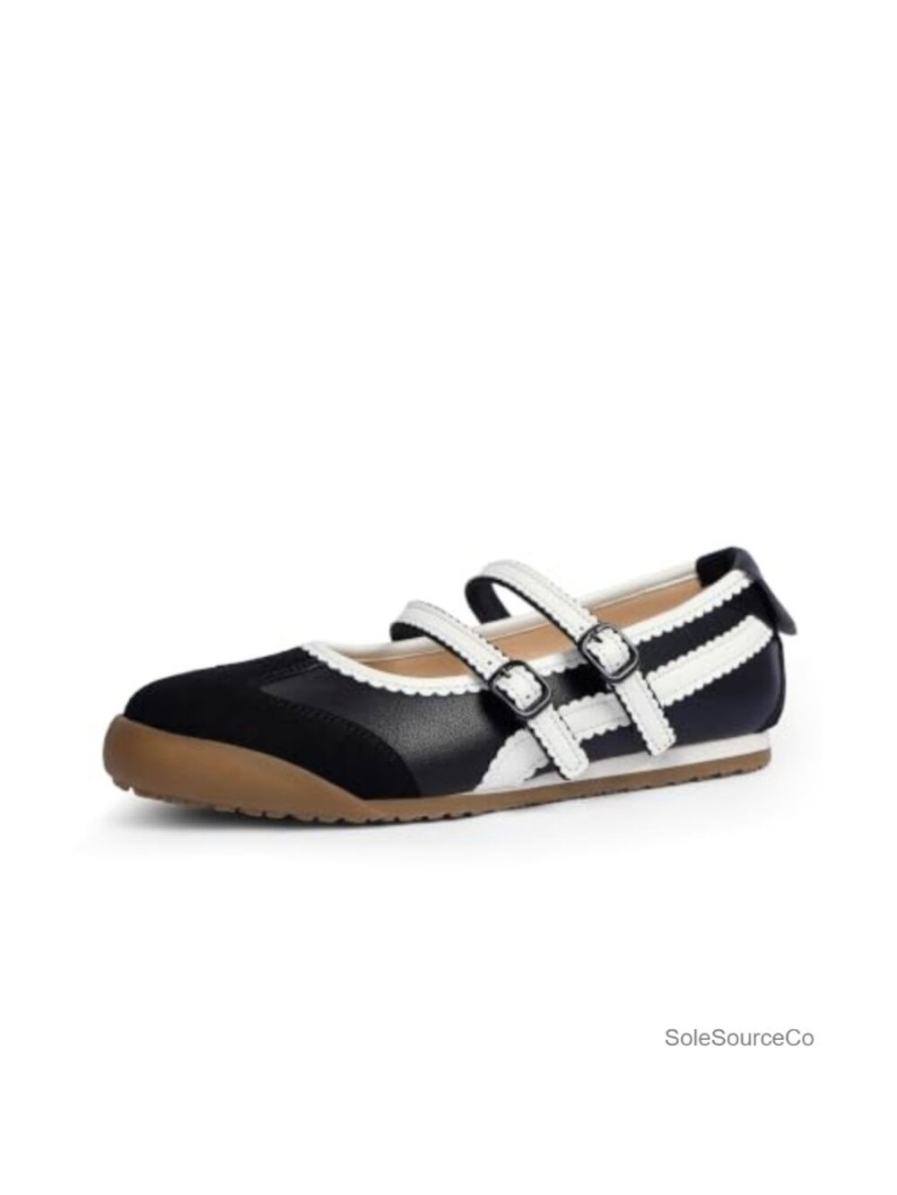 Mary Jane Fashion Sneakers Two Strap Round Toe Ballet Flats Women Shoes
